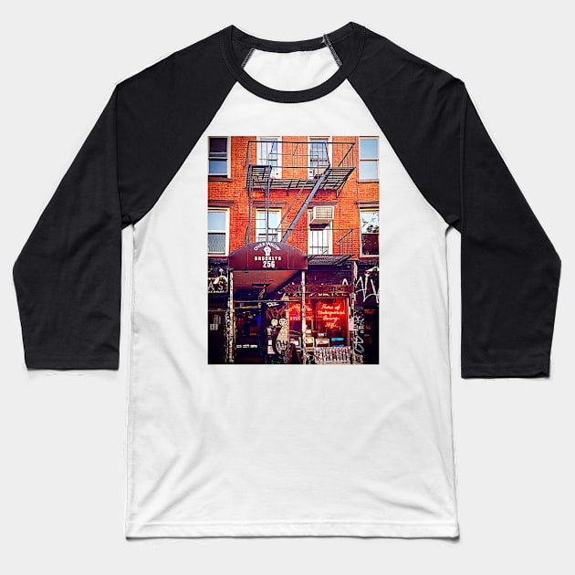 Williamsburg, Brooklyn, NYC Baseball T-Shirt by eleonoraingrid